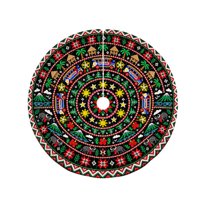 Philippines Filipinos Quilt Christmas Tree Skirt Pattern Xmas Tree Decor