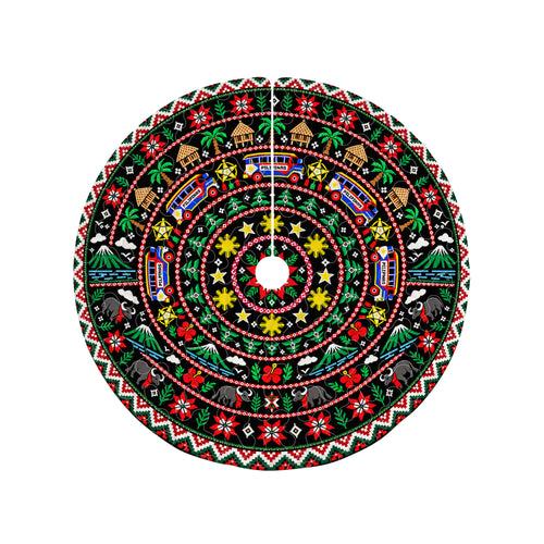 Philippines Filipinos Quilt Christmas Tree Skirt Pattern Xmas Tree Decor