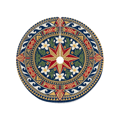Philippines Filipinos Quilt Christmas Tree Skirt Polynesian Tribal Mandala Design
