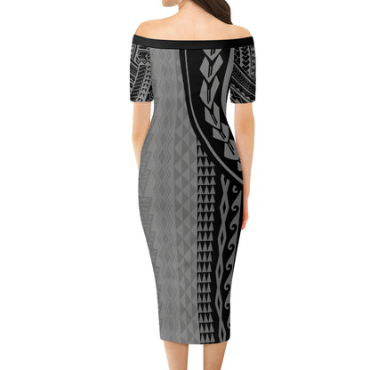 Hawaii Combo Short Sleeve Dress And Shirt Kanaka Maoli Polynesian Tattoo