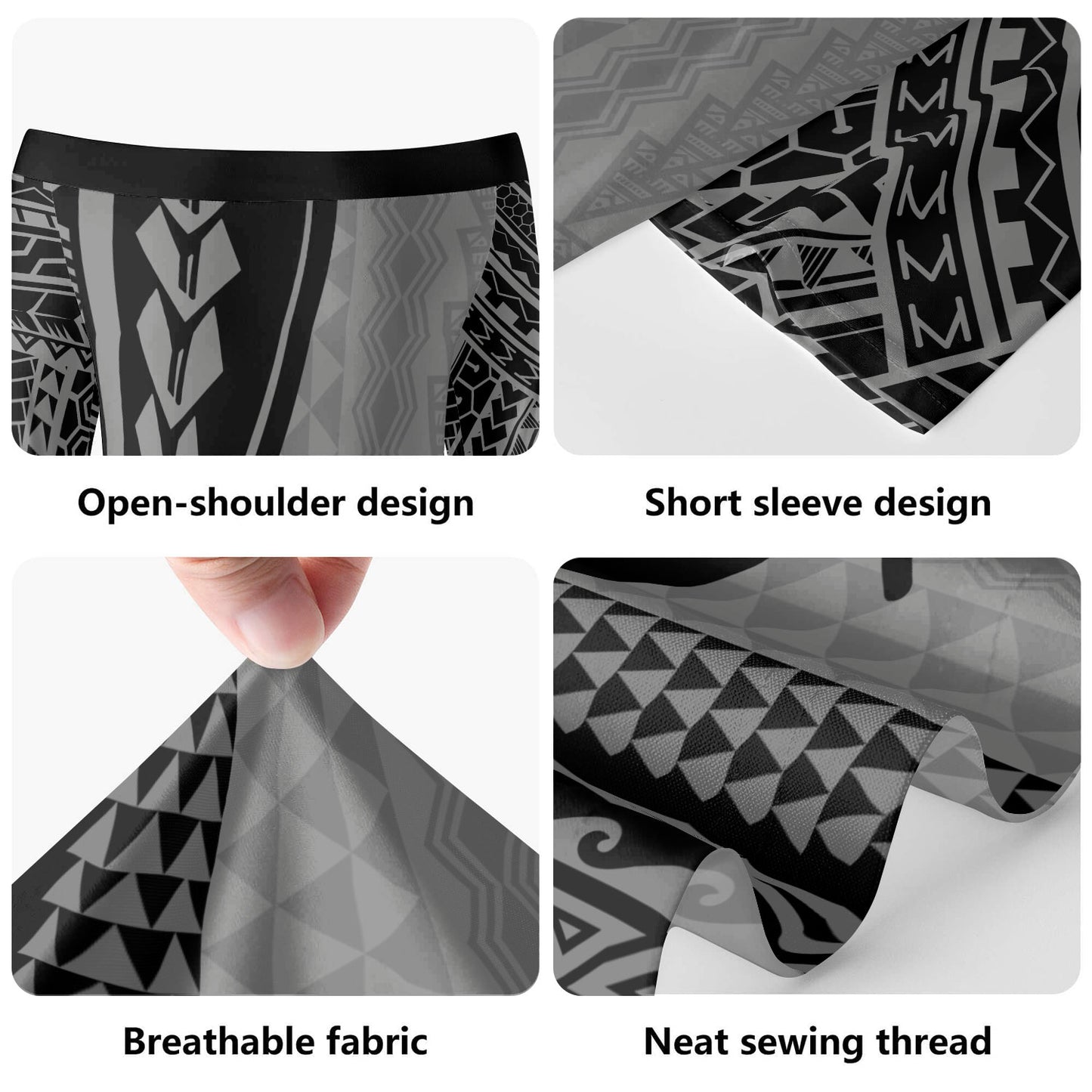 Hawaii Combo Short Sleeve Dress And Shirt Kanaka Maoli Polynesian Tattoo