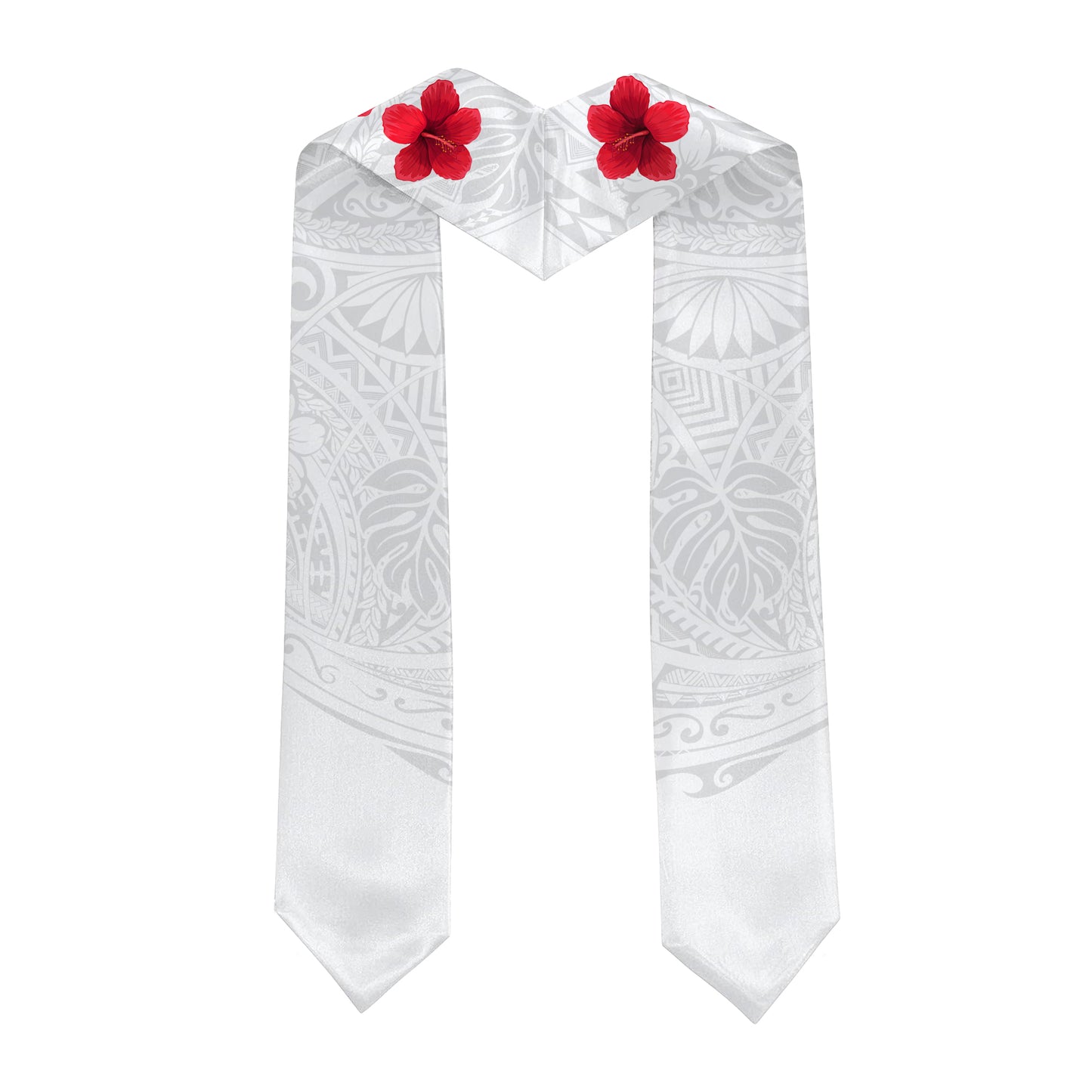 Hawaii Graduation Stole Custom Class Of 2026 Hibiscus Tropical