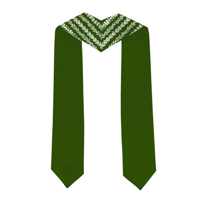 Hawaii Graduation Stole Custom Seamless Pattern Lei Floral