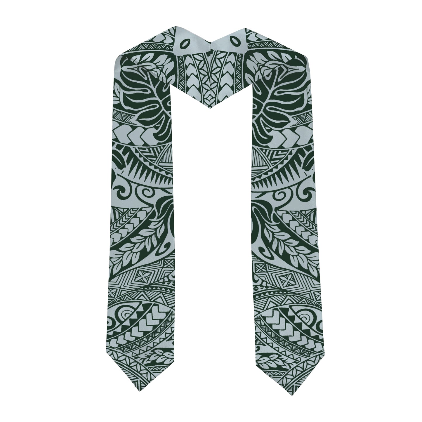 Hawaii Graduation Stole Custom Tribal Leaves