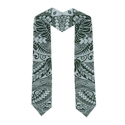Hawaii Graduation Stole Custom Tribal Leaves