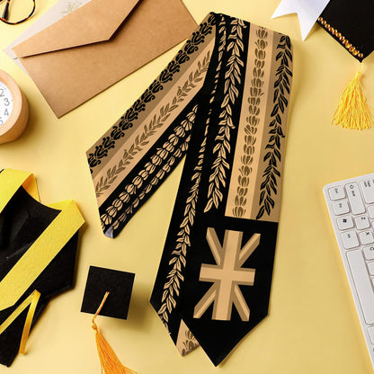 Hawaii Graduation Stole Aloha Flag With Flower Lie Beautiful