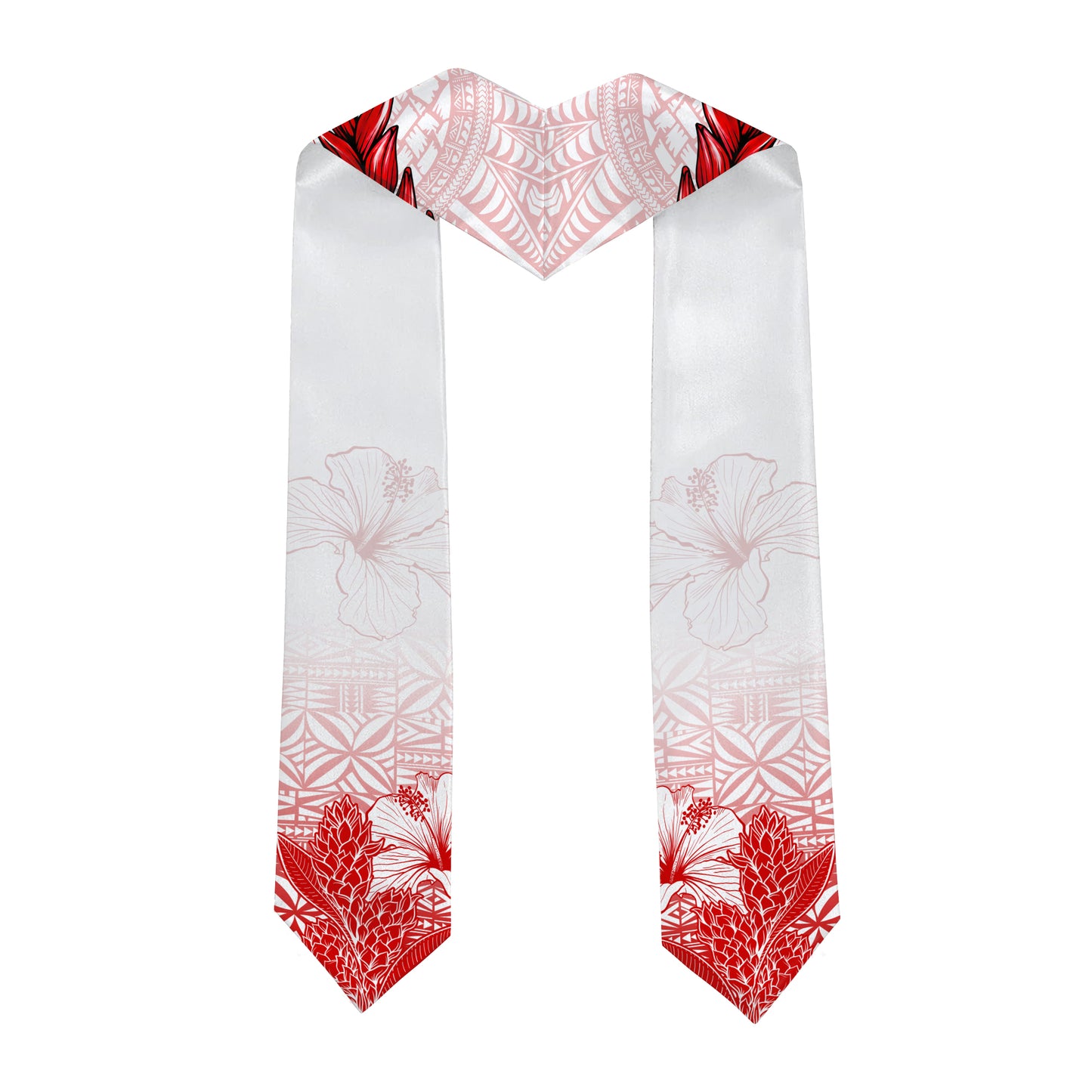 Samoa Graduation Stole Custom 2026 Polynesian Floral Ulafala In My Heart