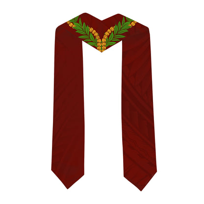 Hawaii Graduation Stole Custom James B. Castle Lei