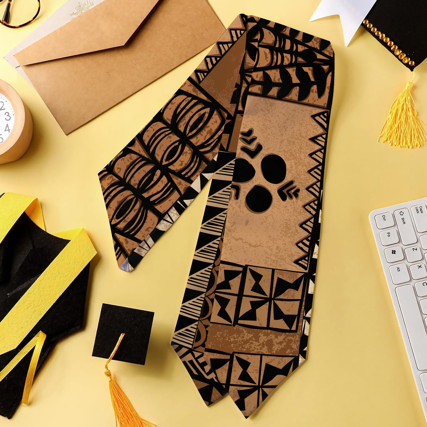 Tonga Graduation Stole Siapo Pattern