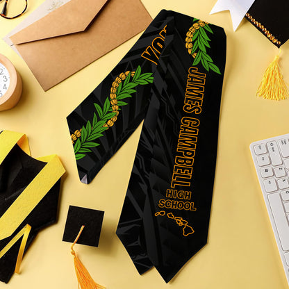 Hawaii Graduation Stole Custom James Campbell High School Lei
