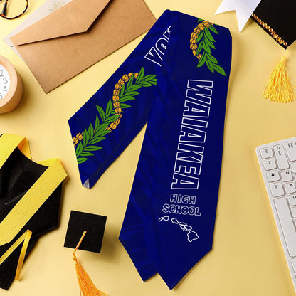 Hawaii Graduation Stole Custom Waimea High School Lei