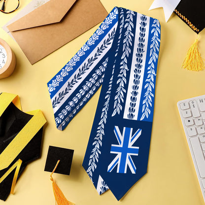 Hawaii Graduation Stole Aloha Flag With Flower Lie Beautiful
