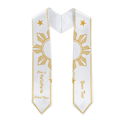 Philippines Filipinos Graduation Stole Custom Sun Star Royal Original Style