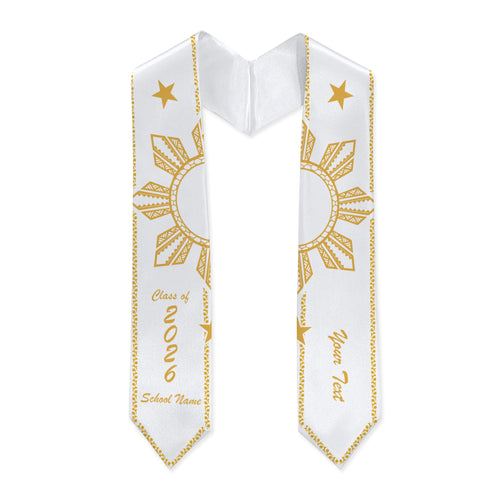 Philippines Filipinos Graduation Stole Custom Sun Star Royal Original Style