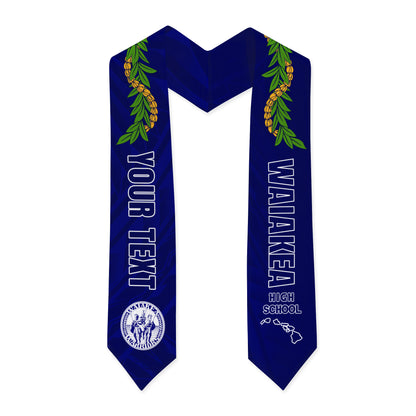 Hawaii Graduation Stole Custom Waimea High School Lei