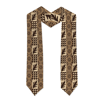 Samoa Graduation Stole Custom Class 2026 Tapa Traditional Pattern