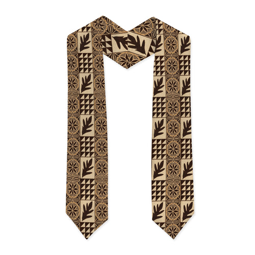Samoa Graduation Stole Custom Class 2026 Tapa Traditional Pattern