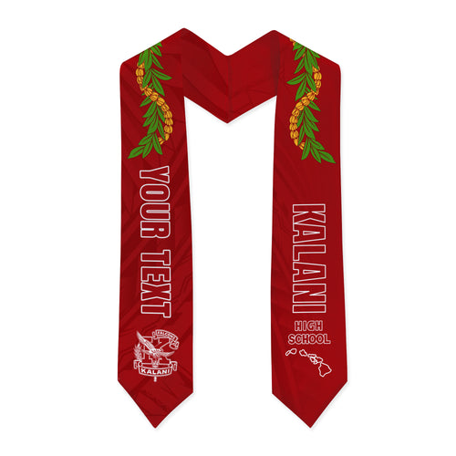 Hawaii Graduation Stole Custom Kalani High School Lei