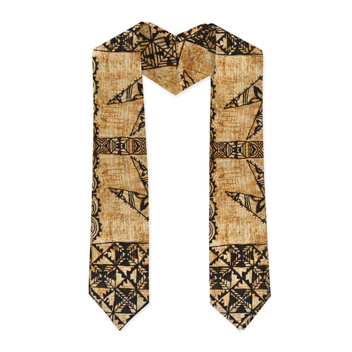 Tonga Graduation Stole Tapa Cloth Vintage