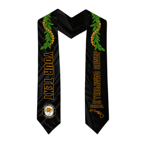 Hawaii Graduation Stole Custom James Campbell High School Lei