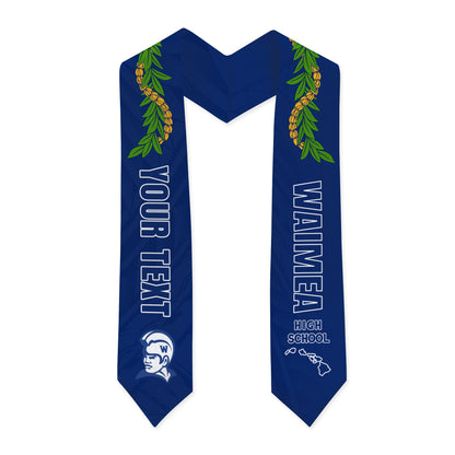 Hawaii Graduation Stole Custom Waipahu High School Lei