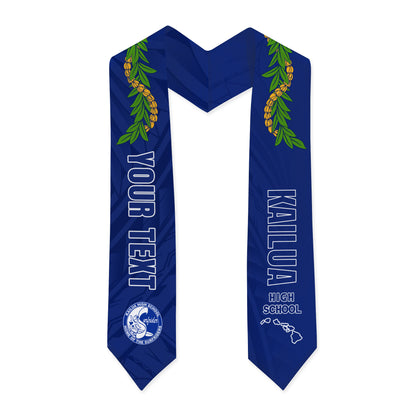 Hawaii Graduation Stole Custom Kailua High School Lei