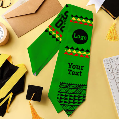 Hawaii Graduation Stole Custom Class Of 2026 Tribal Pattern Style
