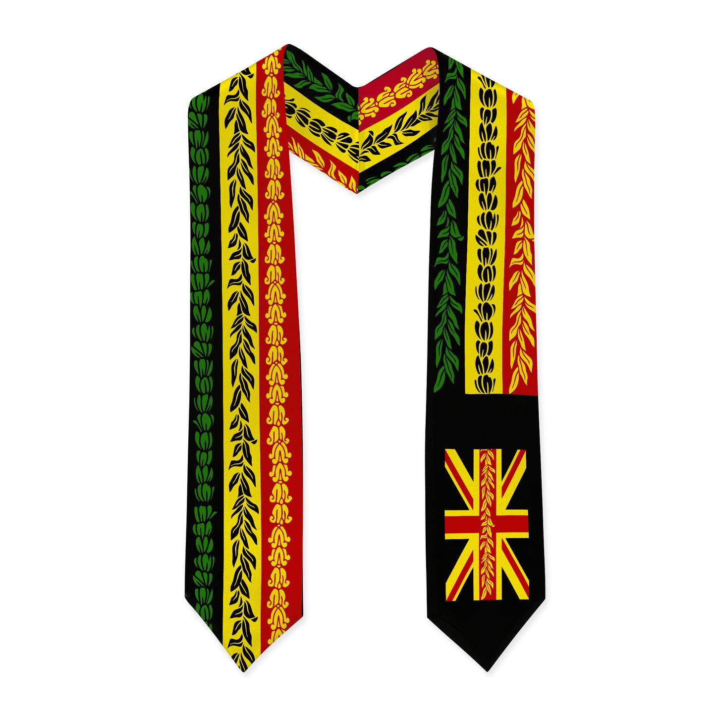 Hawaii Graduation Stole Aloha Flag With Flower Lie Beautiful Style