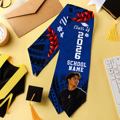 Samoa Graduation Stole Tribal Coat Of Arms Ula Fala Original Ver.Image