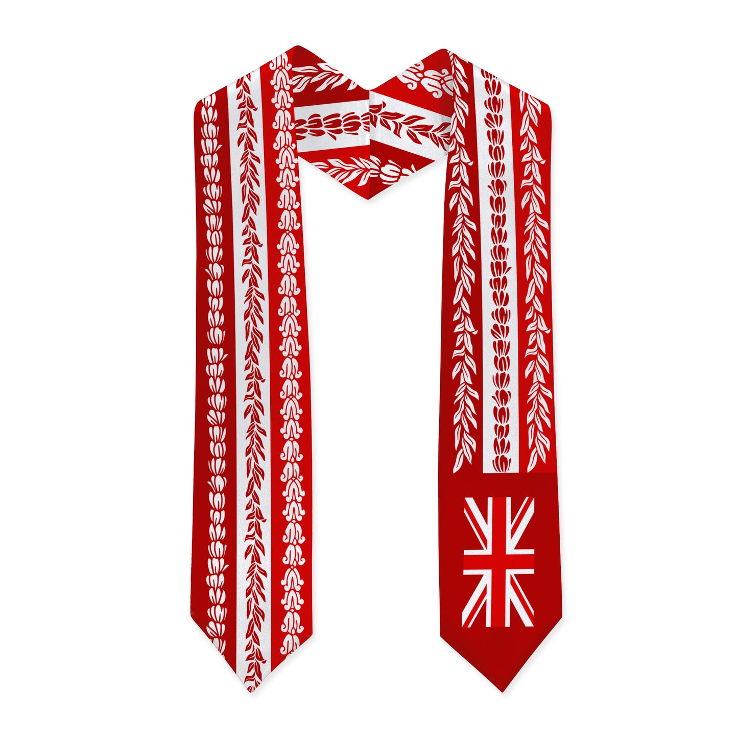 Hawaii Graduation Stole Aloha Flag With Flower Lie Beautiful