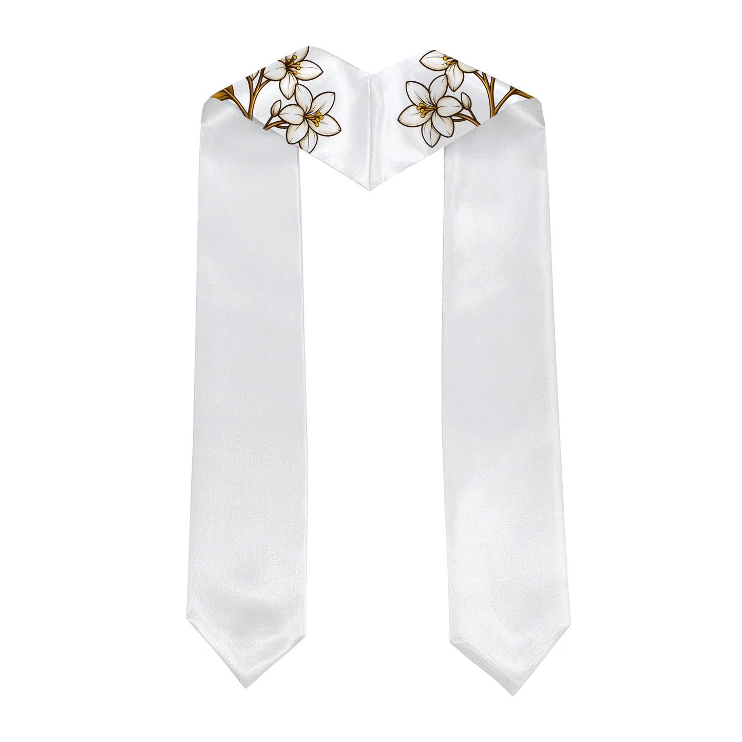 Philippines Filipinos Graduation Stole Custom Sampaguita Flower Royal Frame