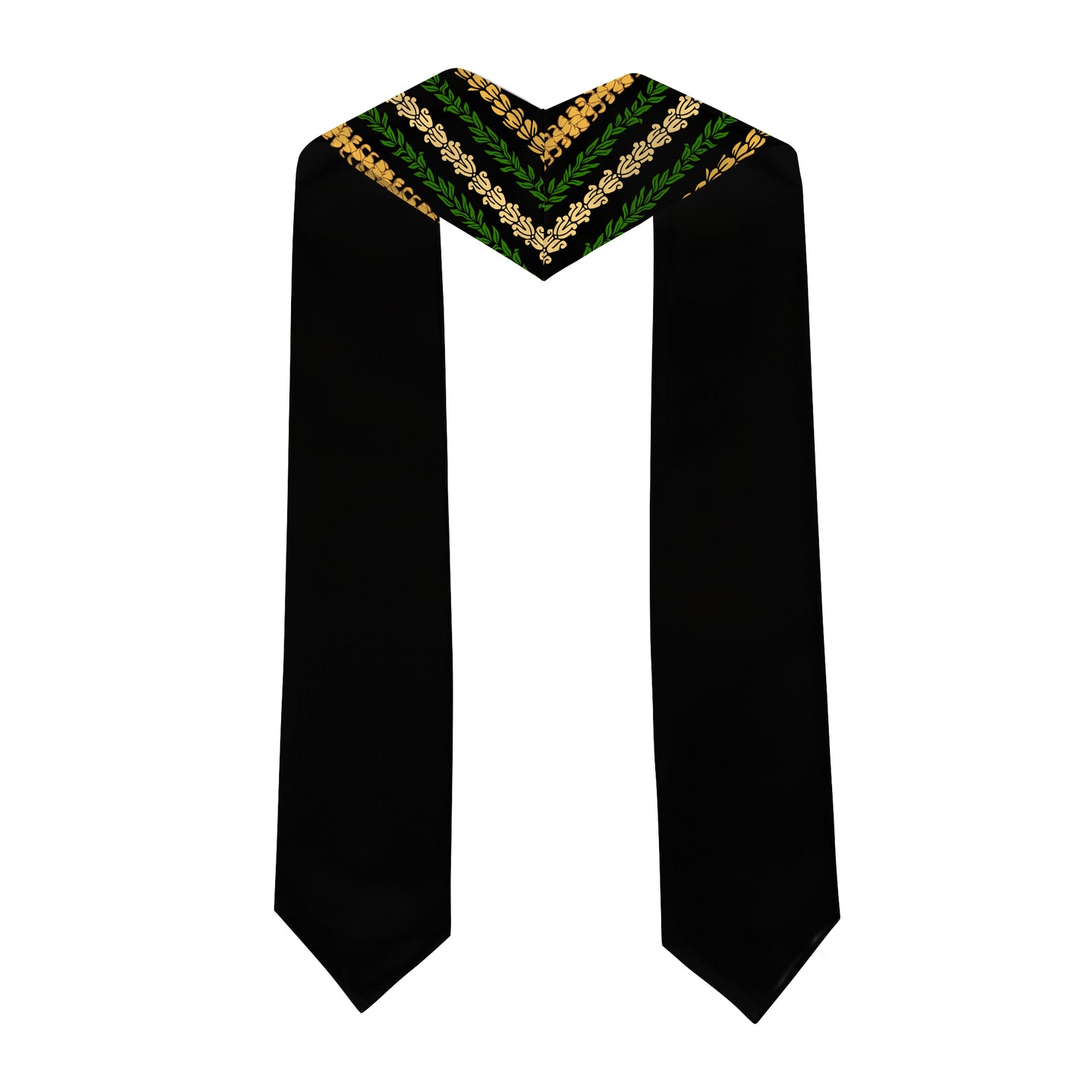 Hawaii Graduation Stole Custom Seamless Pattern Lei Floral