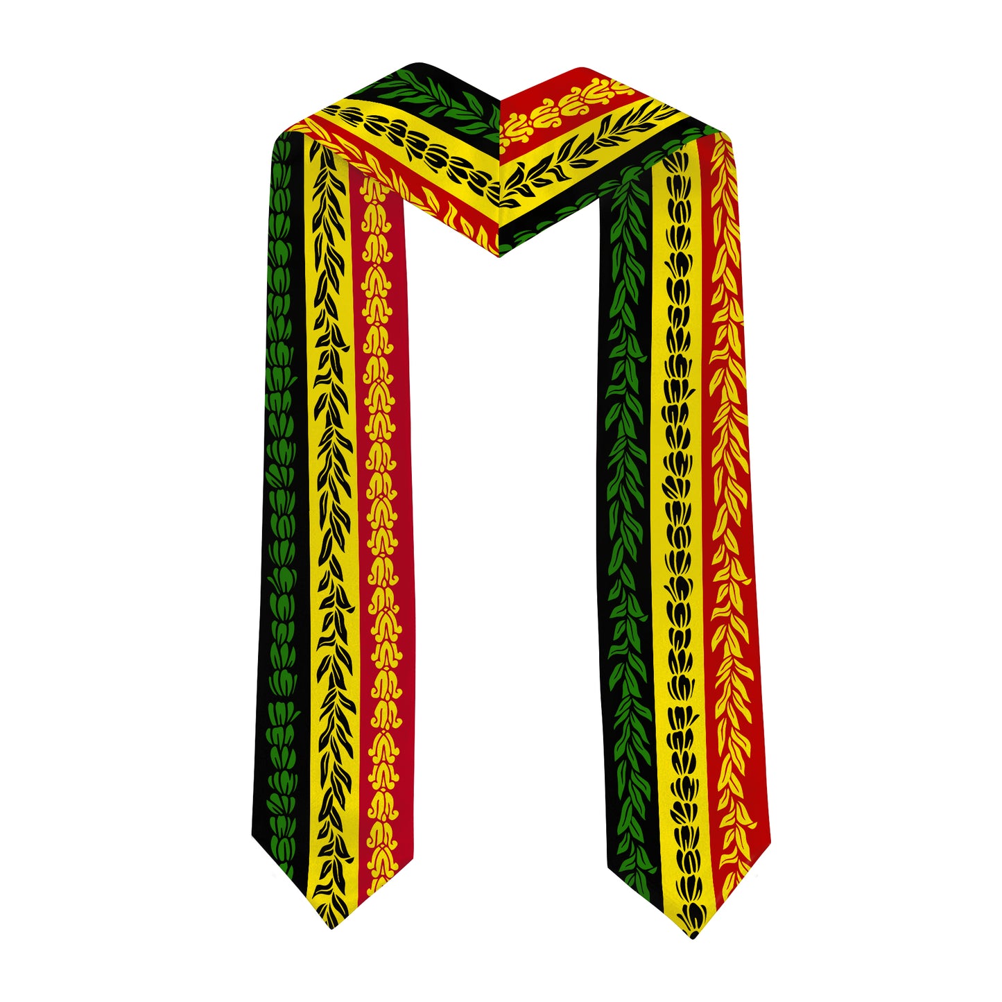 Hawaii Graduation Stole Aloha Flag With Flower Lie Beautiful Style