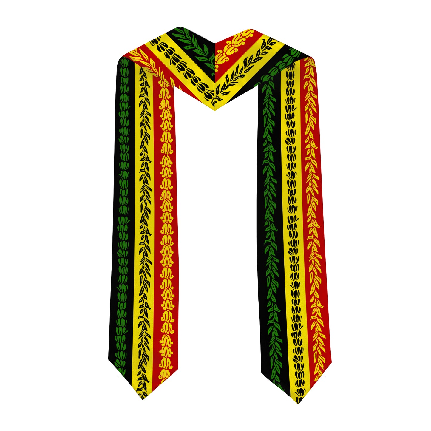 Hawaii Graduation Stole Aloha Flag With Flower Lie Beautiful Ver.1