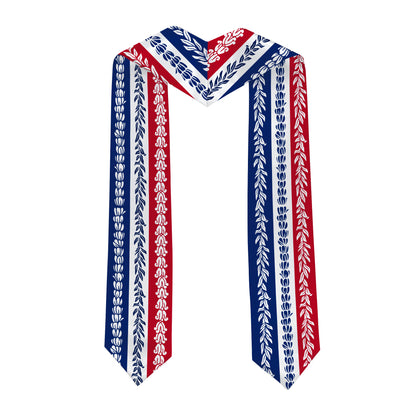 Hawaii Graduation Stole Custom Class 2026 Of Aloha Flag With Flower Lie Beautiful
