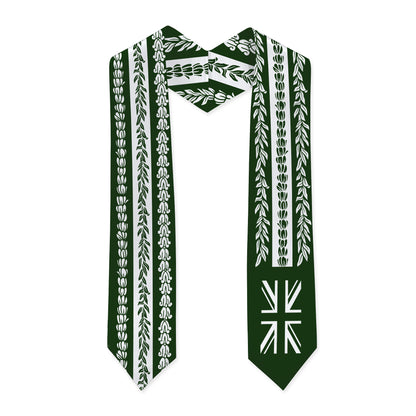 Hawaii Graduation Stole Aloha Flag With Flower Lie Beautiful