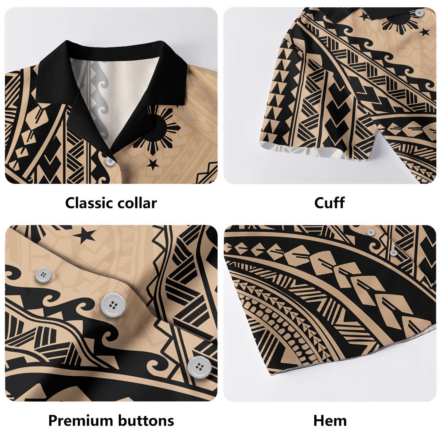 Philippines Filipinos Hawaiian Shirt Tribal Polynesian Tattoo Pattern Graphic Style