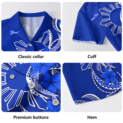 Philippines Filipinos Hawaiian Shirt Polynesia Tattoo Plumeria Flower