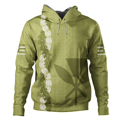 Hawaii Hoodie Flower Lei Kanaka Maoli Polynesia Island Style