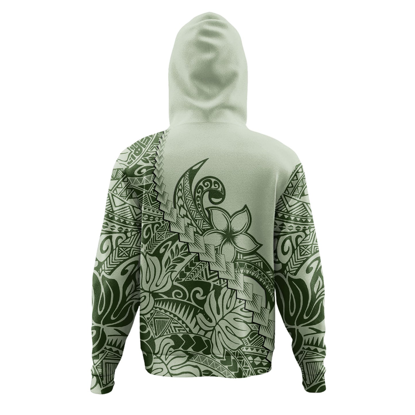 Polynesian Hoodie Tribal Plumeria Beautiful