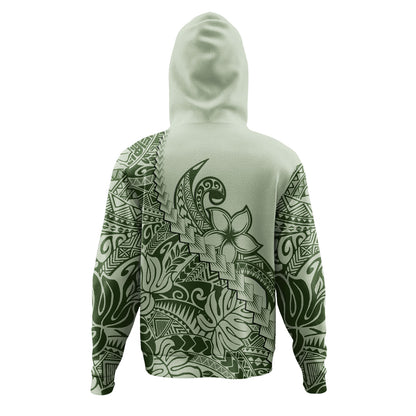 Polynesian Hoodie Tribal Plumeria Beautiful