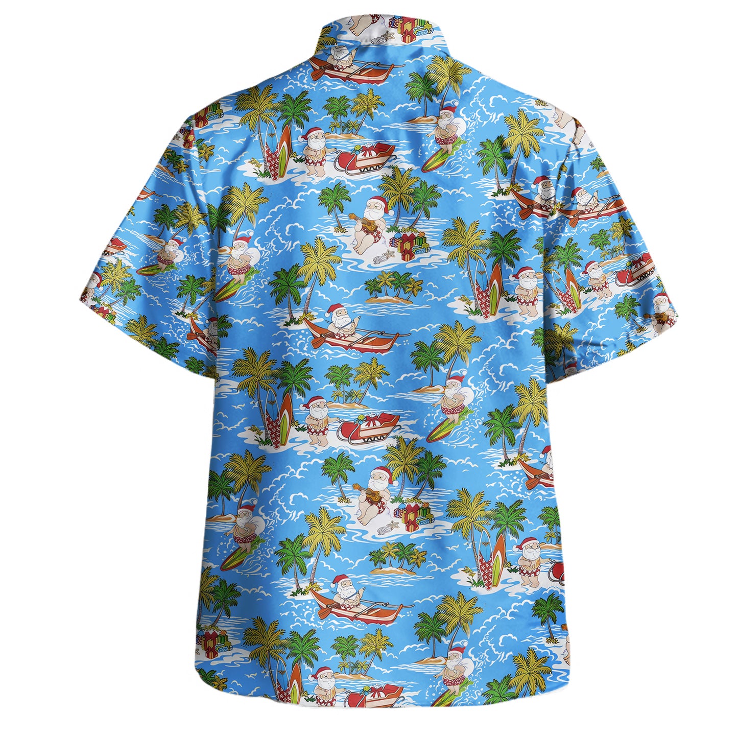 Hawaii Hawaiian Shirt Santa Merry Christmas
