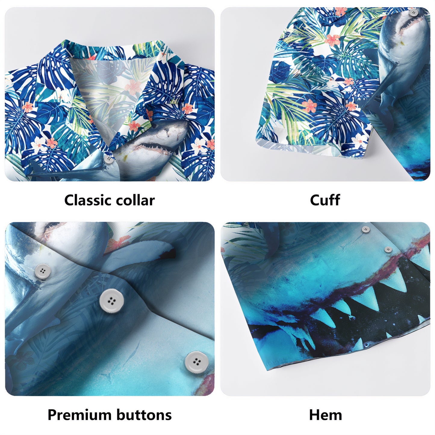 Hawaii Hawaiian Shirt Shark