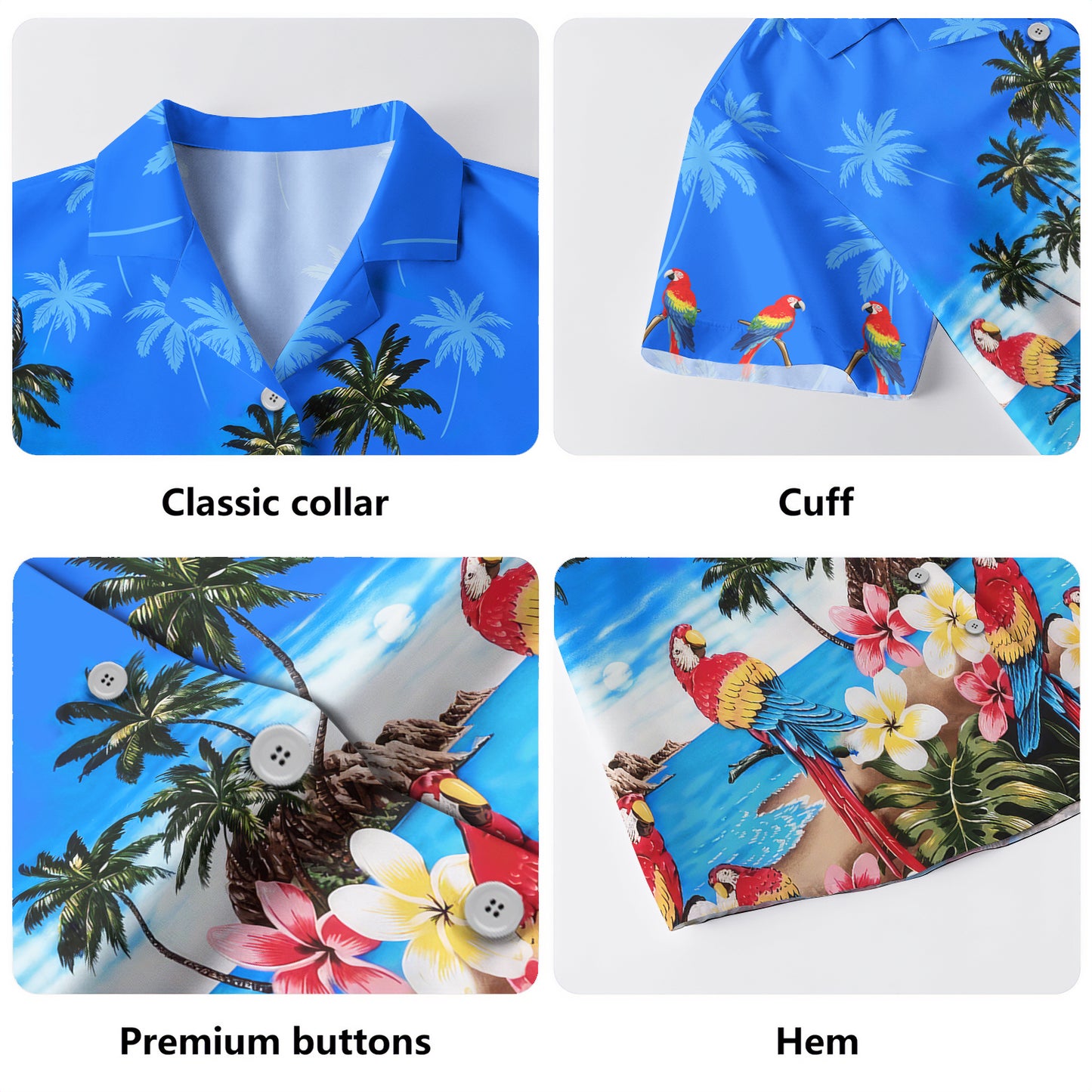 Hawaii Hawaiian Shirt Parrot