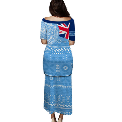 Fiji Puletasi Polynesian Flag With Coat Of Arms