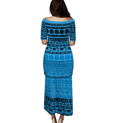 Fiji Combo Puletasi And Shirt Pattern Tribal