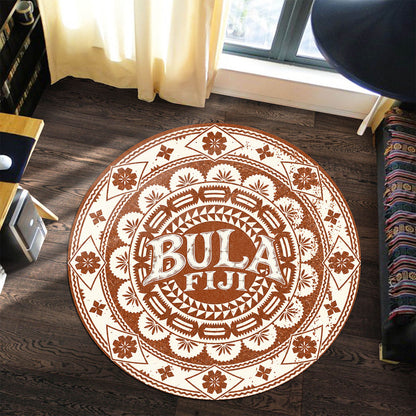 Fiji Round Rug Bula Fiji Traditional Style