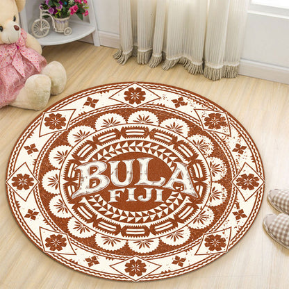 Fiji Round Rug Bula Fiji Traditional Style