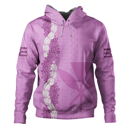Hawaii Hoodie Flower Lei Kanaka Maoli Polynesia Island Style
