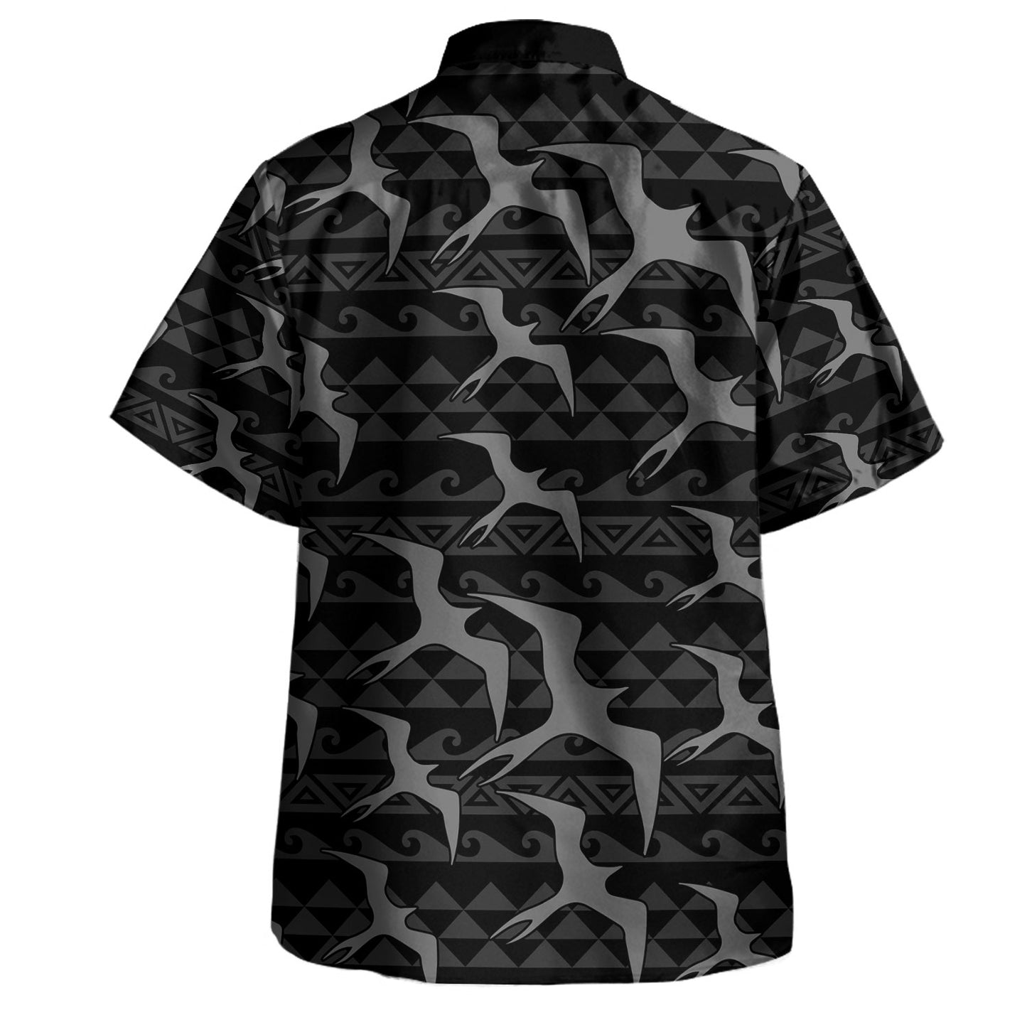 Hawaii Hawaiian Shirt Tribal Polynesia Iwa Bird Pattern